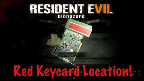 red keycard re7|resident evil 7 workshop key.